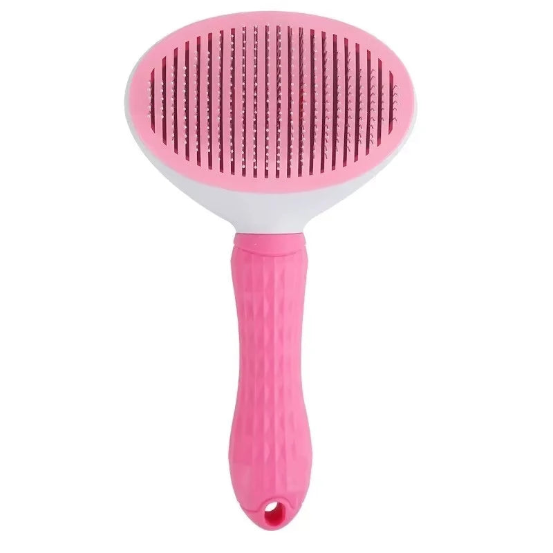Dog Grooming Brush with Easy Clean Button | Home Pet Hub