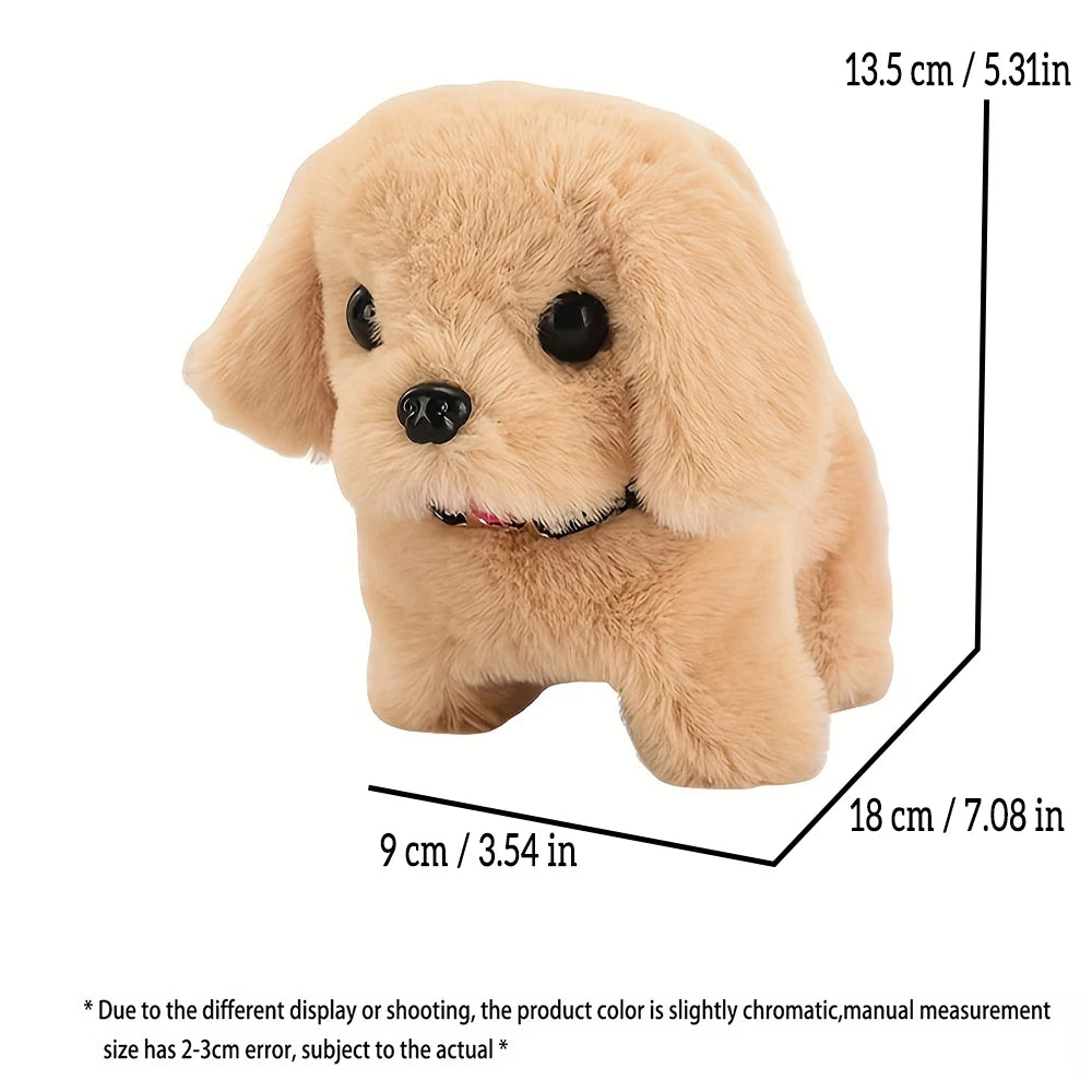 Pet Companion Battery Operated Toy Plush puppy pet electronic interactive toy walking barking wagging tail Simulation puppy