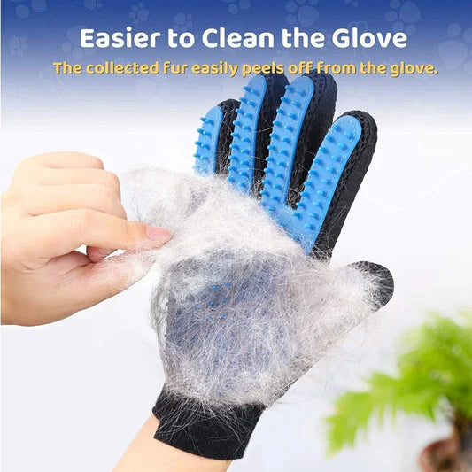 Pet Grooming Kit – 2‑Sided Brush & Bath Glove for Dogs, Cats & Rabbits