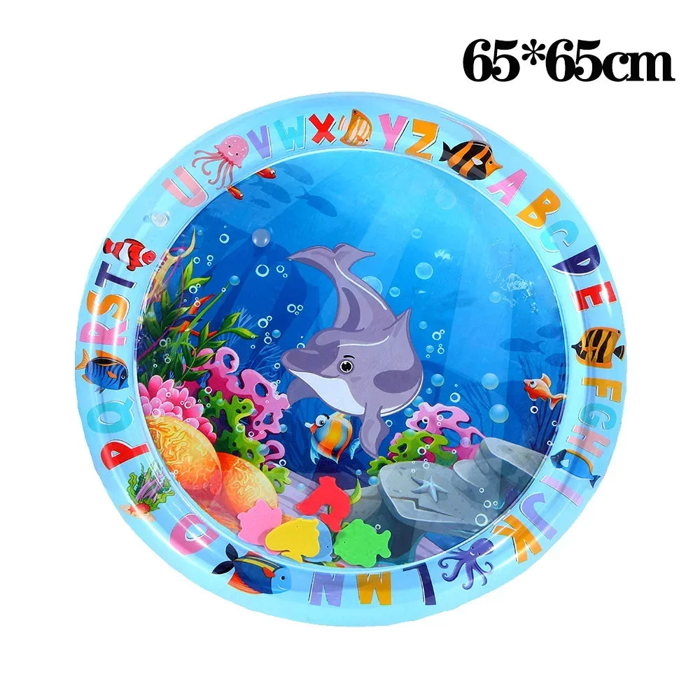 Pet Water Sensory Play Mat for Cats and Dogs Thickened Cooling Pad Interactive Self Play Toy for Pets Summer Indoor Activity