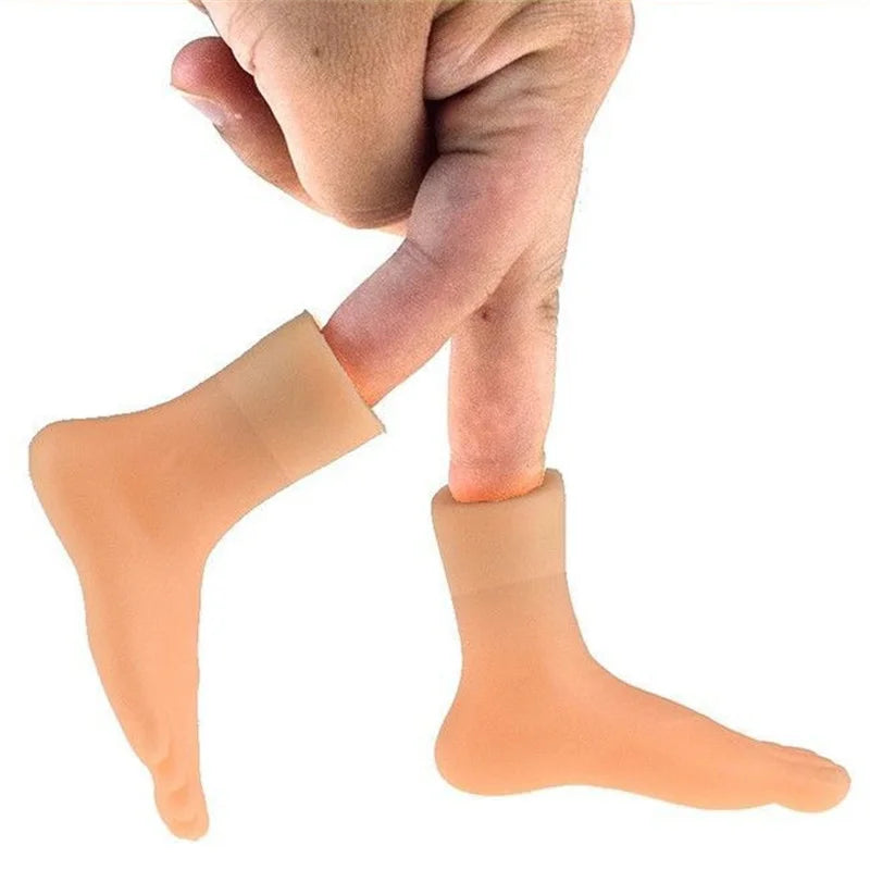 Pet Interactive Funny Gesture Toy Mini Multi Style Cat Teasing Plastic Prank Finger Human Fake Gloves Pet Toy Supplies