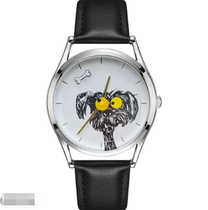 Scribbled Puppy Watch – Cute Cartoon Dog Wristwatch for Kids & Dog Lovers