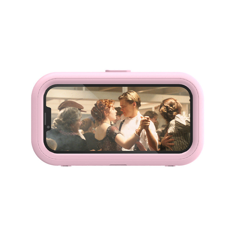 Retractable Waterproof Mobile Phone Box – Wall Mount Shower Phone Holder with Touch Screen