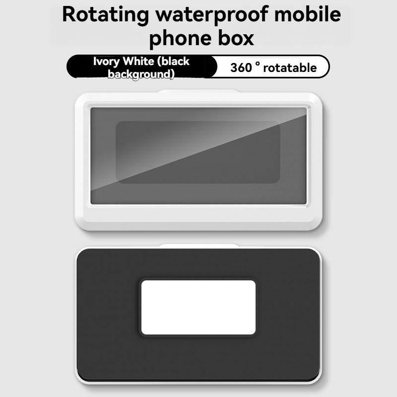 Retractable Waterproof Mobile Phone Box – Wall Mount Shower Phone Holder with Touch Screen