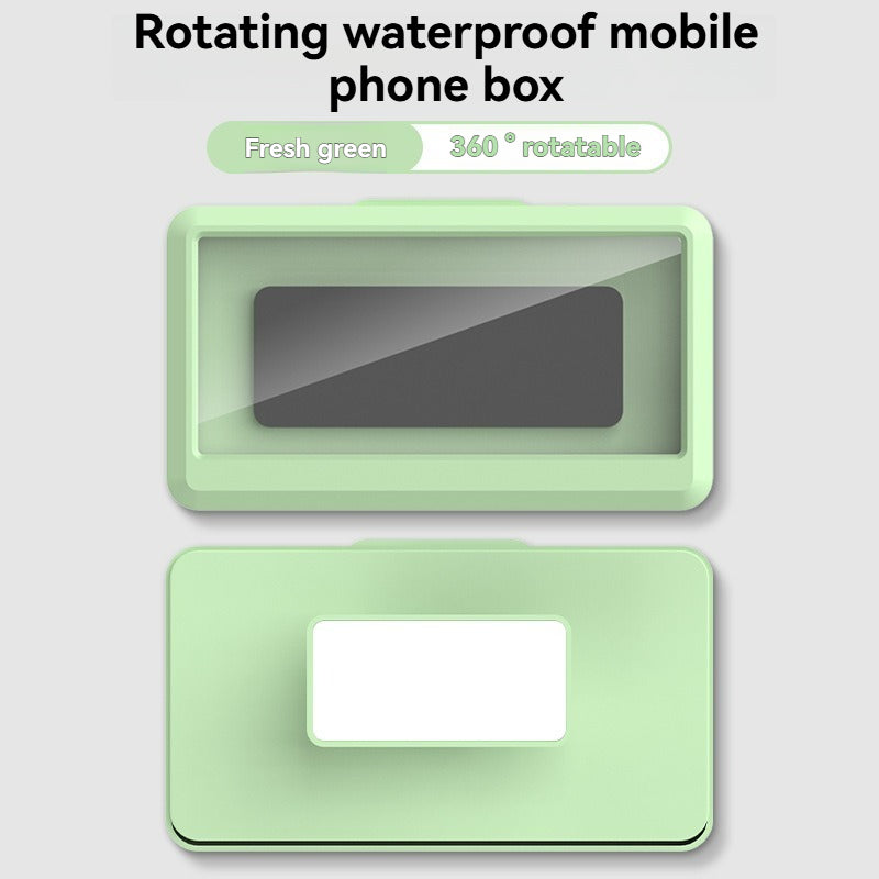 Retractable Waterproof Mobile Phone Box – Wall Mount Shower Phone Holder with Touch Screen