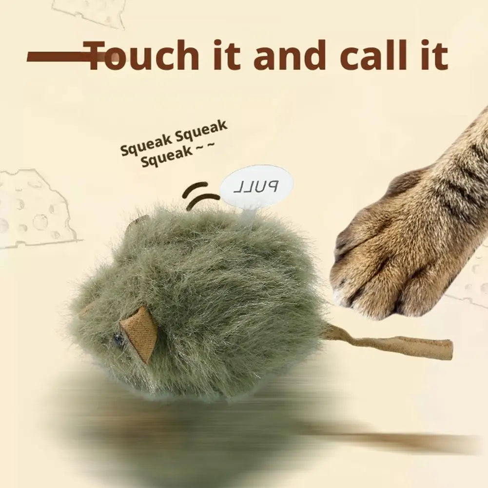 Electric Interactive Mouse Cat Toys Funny Plush Toy Smart Pet Interactive Movement Speak out Toys  Pet Cat Accessories