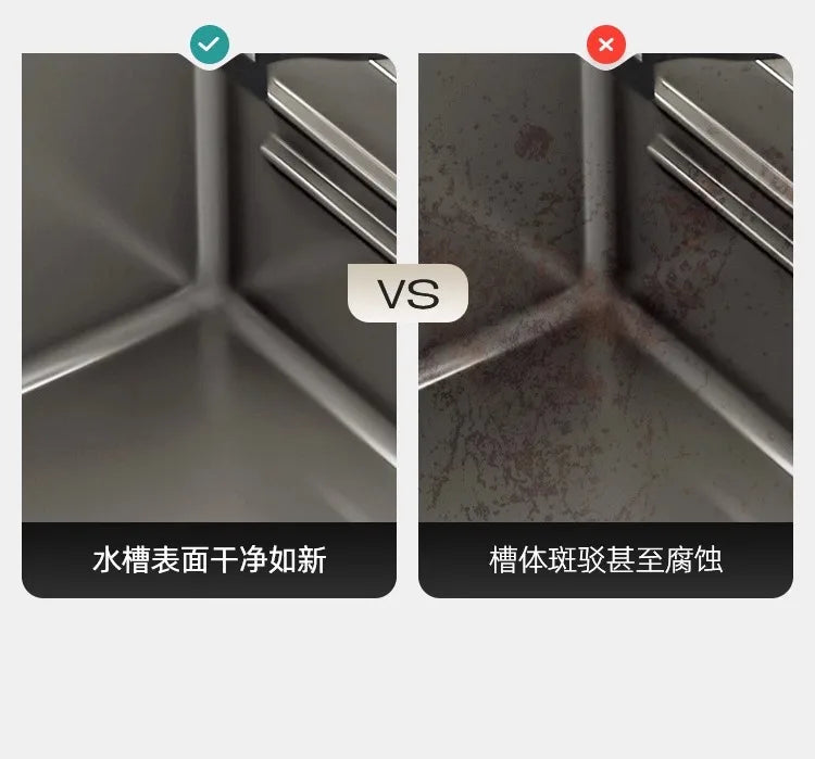 Kitchen Vegetable Basin, Large Sink, 304 Stainless Steel Countertop Sink, Dishwasher, Household Thickened Vegetable Sink