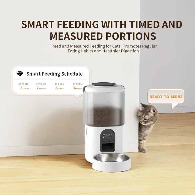 Wholesale Pet Products Supplier 2 In 1 Pet Water Drinking Fountain Dog Food Bowl Wifi Smart Automatic Cat Pet Feeder With Camera