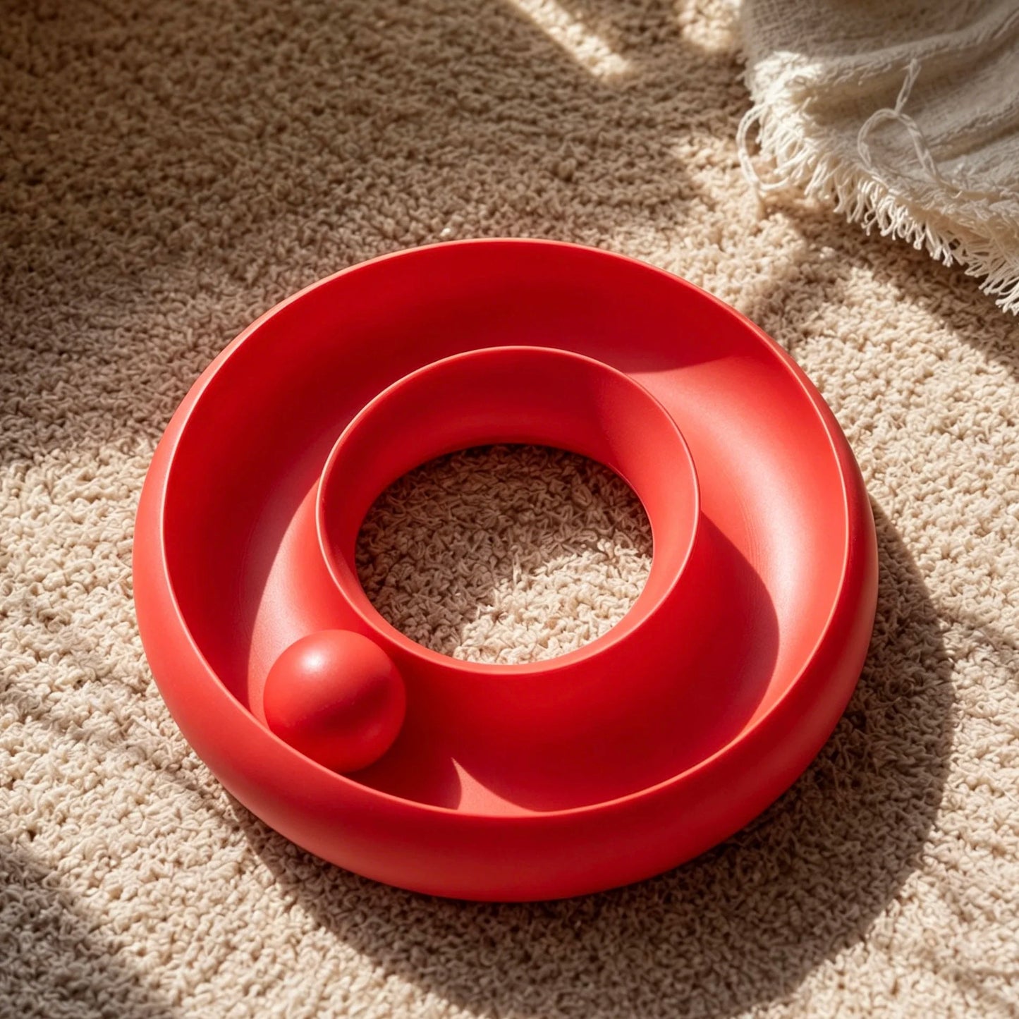 Pet Cat Interactive Donut Roller Ball Toy Indoor Cat Enrichment Toy Anti Boredom Kitten Play Supplies