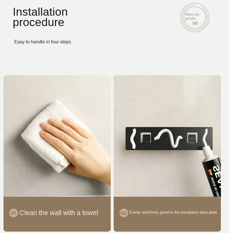 Kitchen knife storage box, knife holder, non-perforation, wall-mounted rack, kitchen items，kitchen accessories organizer