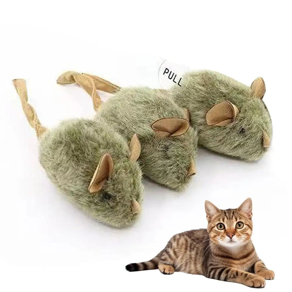 Electric Interactive Mouse Cat Toys Funny Plush Toy Smart Pet Interactive Movement Speak out Toys  Pet Cat Accessories
