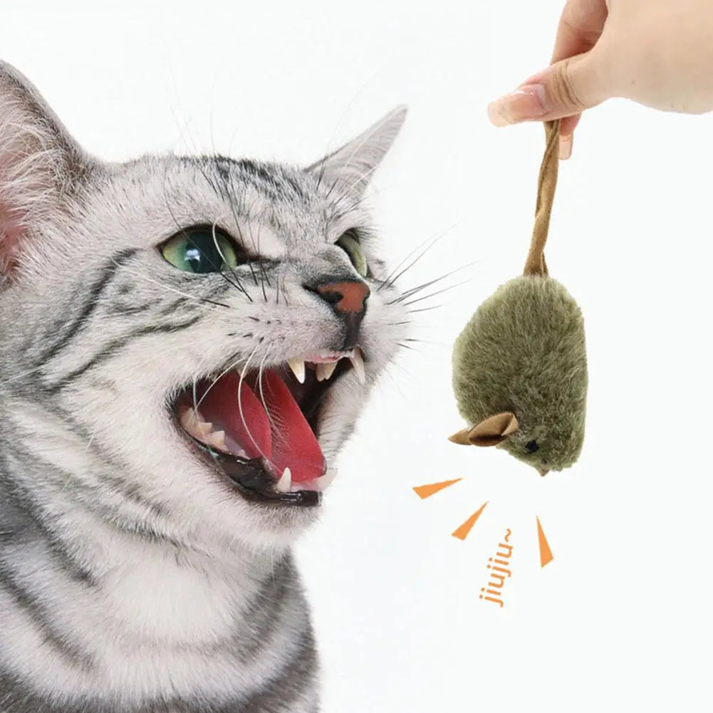 Electric Interactive Mouse Cat Toys Funny Plush Toy Smart Pet Interactive Movement Speak out Toys  Pet Cat Accessories