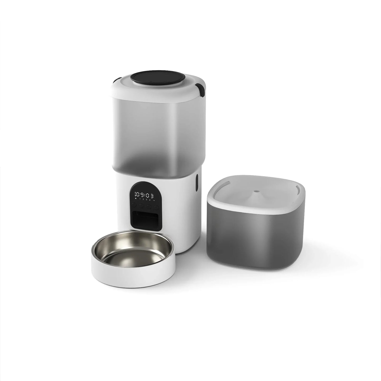 Wholesale Pet Products Supplier 2 In 1 Pet Water Drinking Fountain Dog Food Bowl Wifi Smart Automatic Cat Pet Feeder With Camera