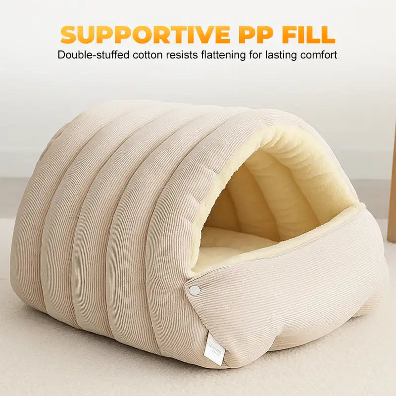 Warmth Cozy Comfort  Plush Pet Cave
