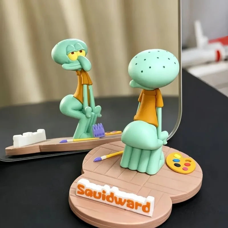Spot Sponge Bob Squidward Squishy Thicc Butt Desktop Phone Stand Funny Office Desk Holder Cute Cartoon Work Gift For Men Women