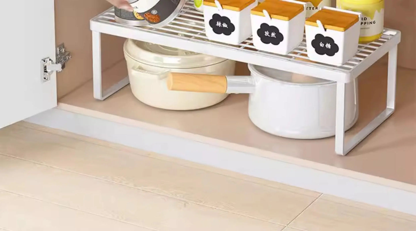 Kitchen Storage Ra Countertop Bowl Plate Pot Utensil Organizer Cabinet Inner Multi-layer elf Seasoning Tabletop Storage