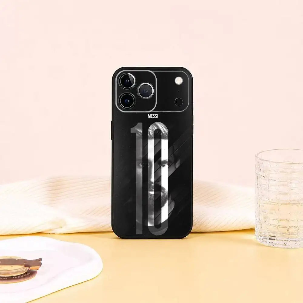 Football Star Lionel Messi gift  Phone Case For iPhone 17,16,15,14,13,12,11 Plus,Pro Max,XS,Soft Silicone Black Cover