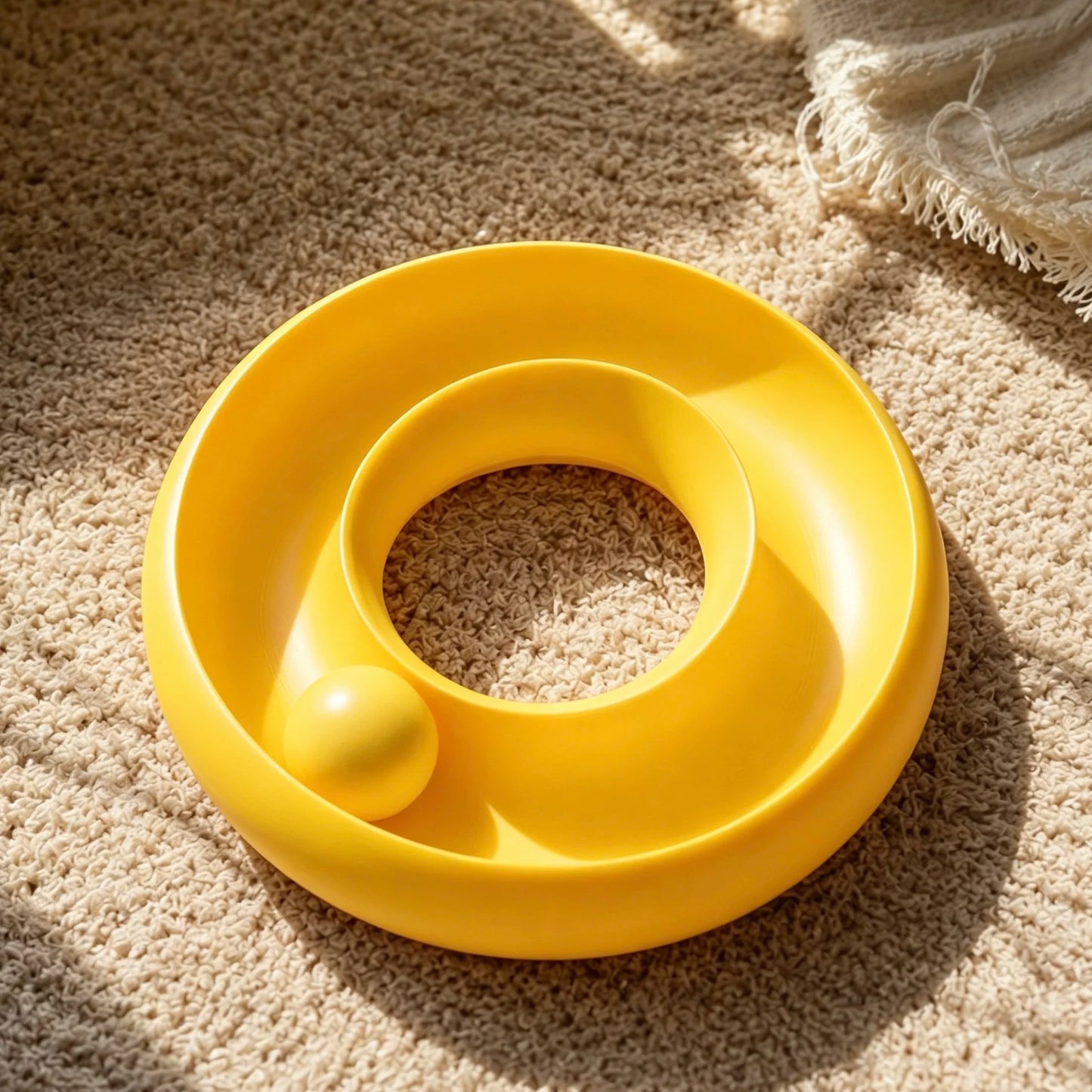 Pet Cat Interactive Donut Roller Ball Toy Indoor Cat Enrichment Toy Anti Boredom Kitten Play Supplies