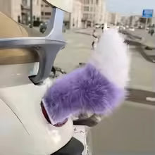 Electric vehicle Wigging tail Motorcycle Animal Tail Adjustable Motorbike Prank Gadget for Women Female Riders