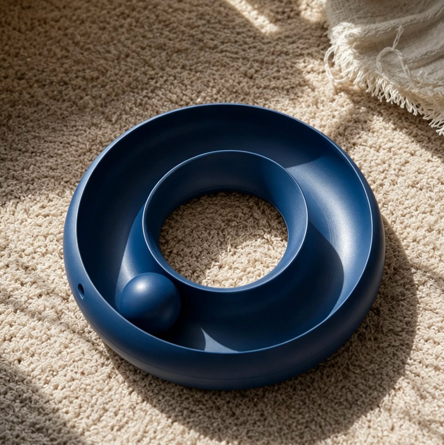 Pet Cat Interactive Donut Roller Ball Toy Indoor Cat Enrichment Toy Anti Boredom Kitten Play Supplies