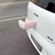 Electric vehicle Wigging tail Motorcycle Animal Tail Adjustable Motorbike Prank Gadget for Women Female Riders