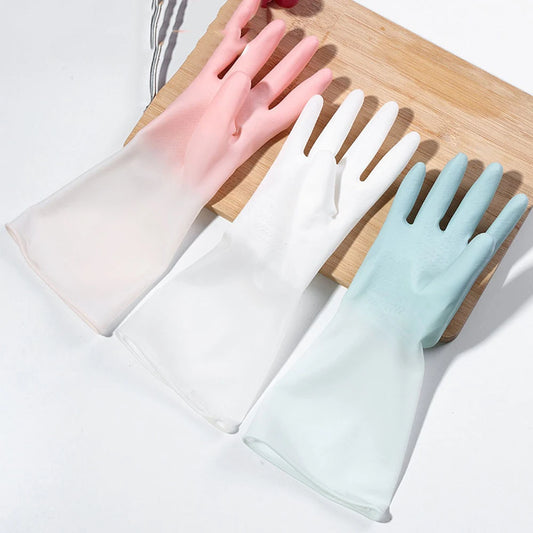 kitchen cleaning gloves must-haves cleaning supplies laundry gloves waterproof rubber latex dishwashing tools