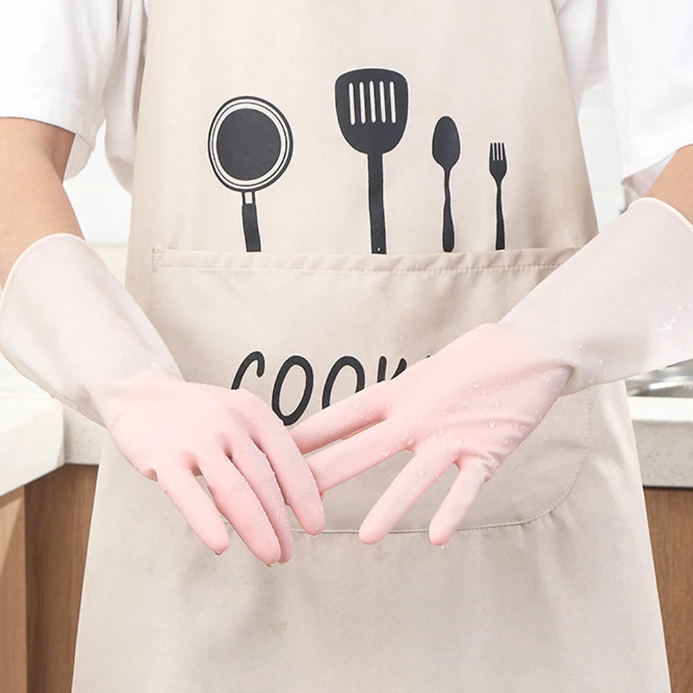kitchen cleaning gloves must-haves cleaning supplies laundry gloves waterproof rubber latex dishwashing tools