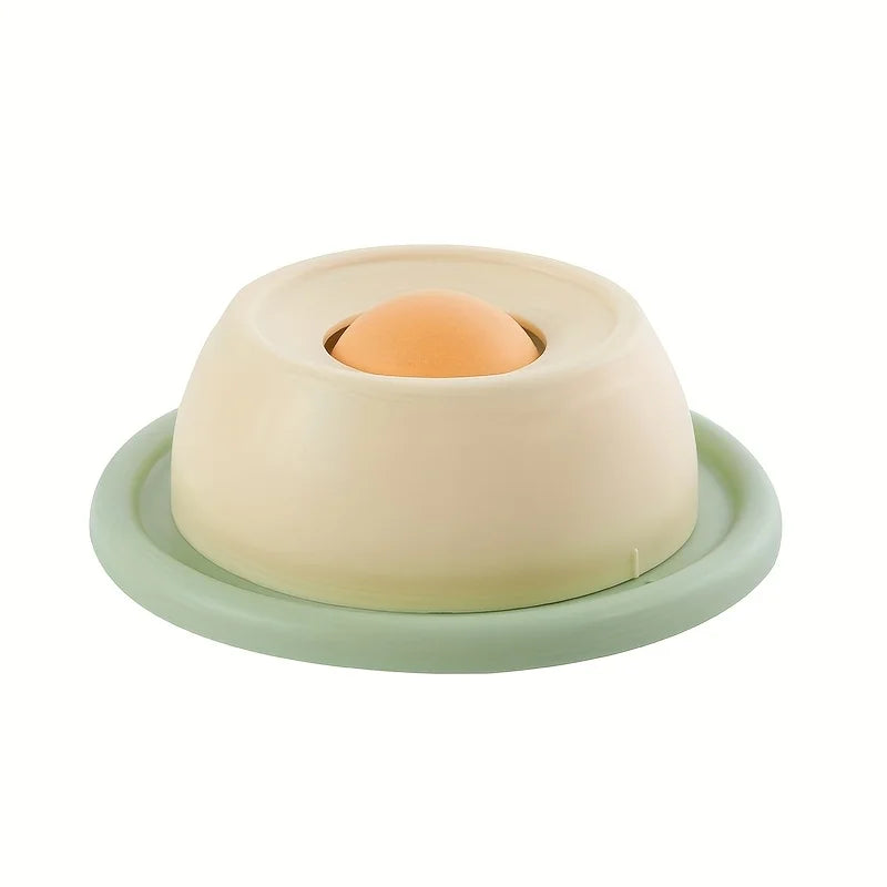 1Pc Interactive Cat Slow Feeder Toy - Non-Tipping, Self-Play Snack Plate with Licking Fun for Dental Health, Without Battery