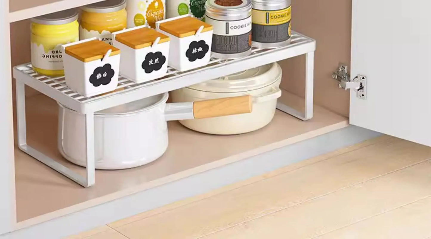 Kitchen Storage Ra Countertop Bowl Plate Pot Utensil Organizer Cabinet Inner Multi-layer elf Seasoning Tabletop Storage