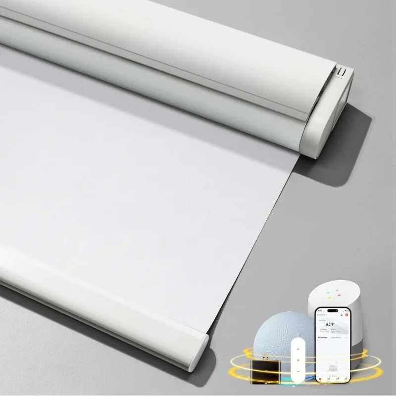 China factory wholesal dual layer motorized smart blinds with WiFi remote control electric blackout roller blinds for window