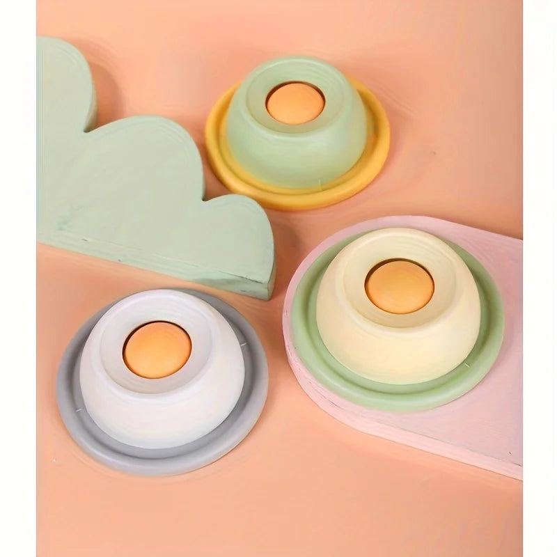 1Pc Interactive Cat Slow Feeder Toy - Non-Tipping, Self-Play Snack Plate with Licking Fun for Dental Health, Without Battery