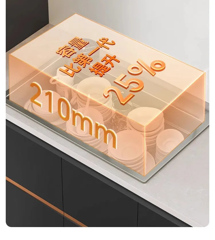 Kitchen Vegetable Basin, Large Sink, 304 Stainless Steel Countertop Sink, Dishwasher, Household Thickened Vegetable Sink