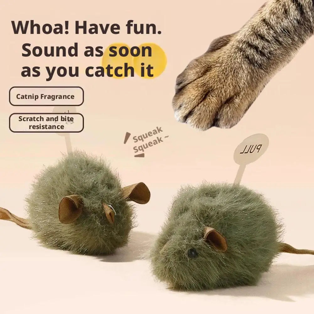 Electric Interactive Mouse Cat Toys Funny Plush Toy Smart Pet Interactive Movement Speak out Toys  Pet Cat Accessories