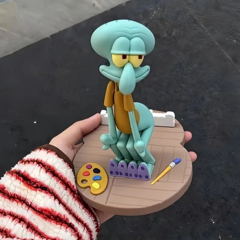 Spot Sponge Bob Squidward Squishy Thicc Butt Desktop Phone Stand Funny Office Desk Holder Cute Cartoon Work Gift For Men Women