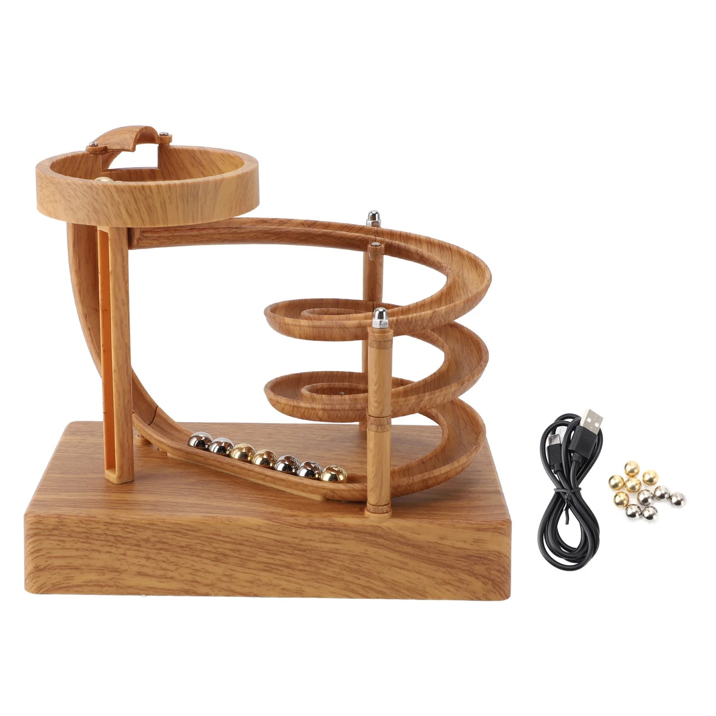Rolling Perpetual Motion Machine – Kinetic Art Desk Toy & Relaxing Office Decor