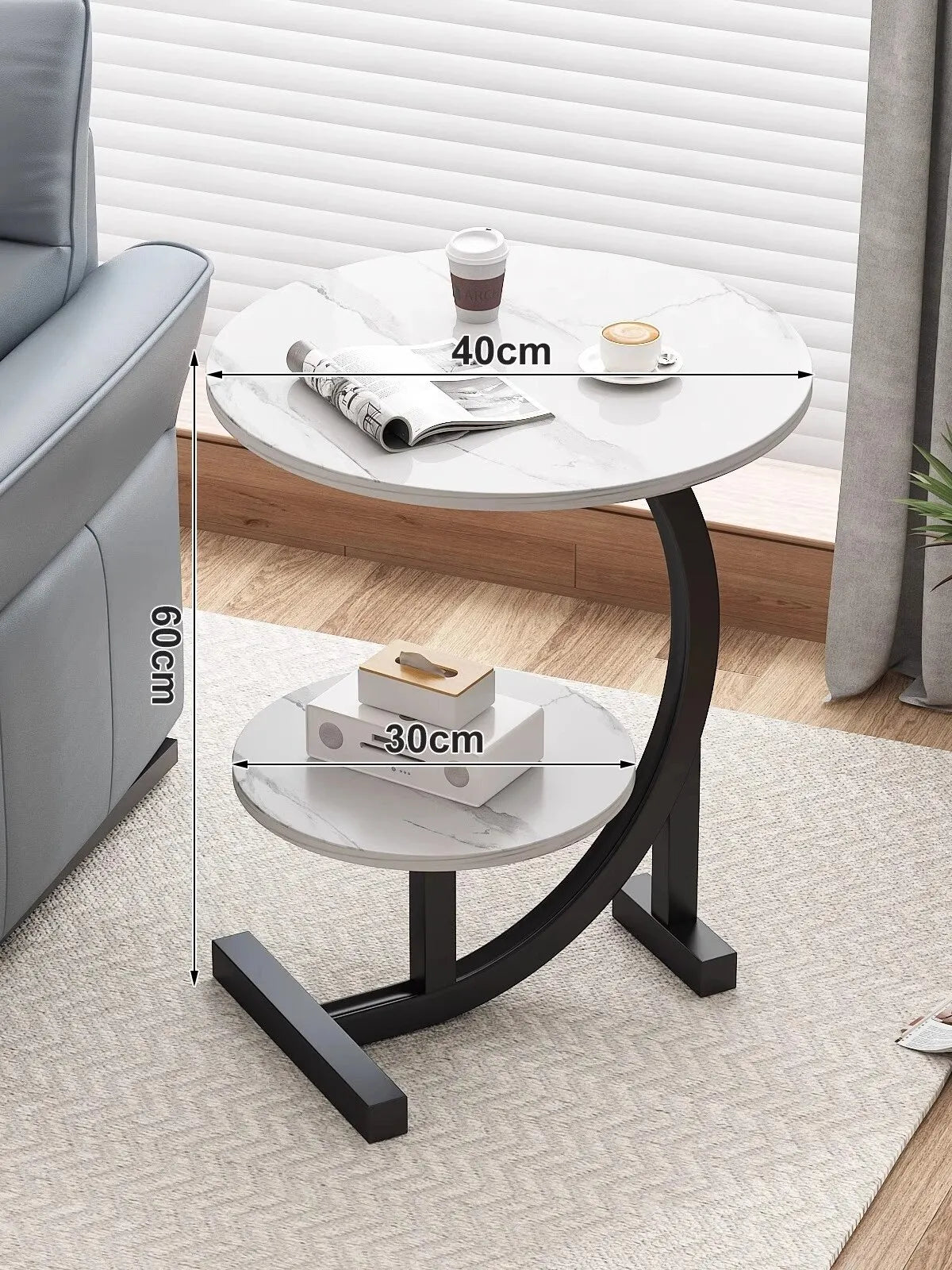 Sofa, Cabinets, Bedside Tables, Small Coffee Tables, Movable Small Side Tables, Leisure Small round Tables in the Living Room