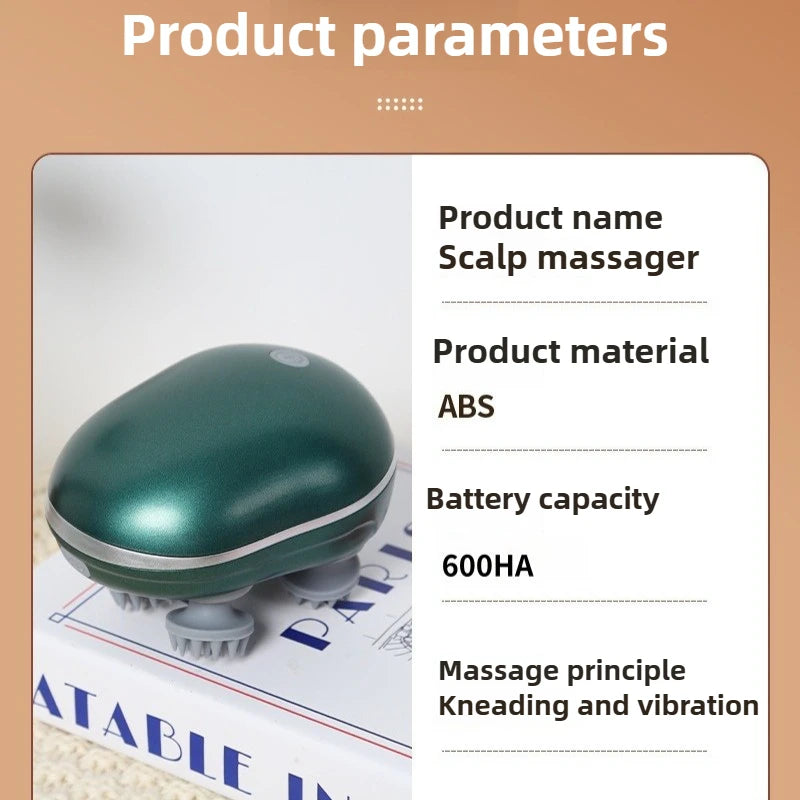 Pet Electric Head Massager Instrument Multi-functional Charging Cat Decompression Relax Tissue Kneading Vibrating Pet Products