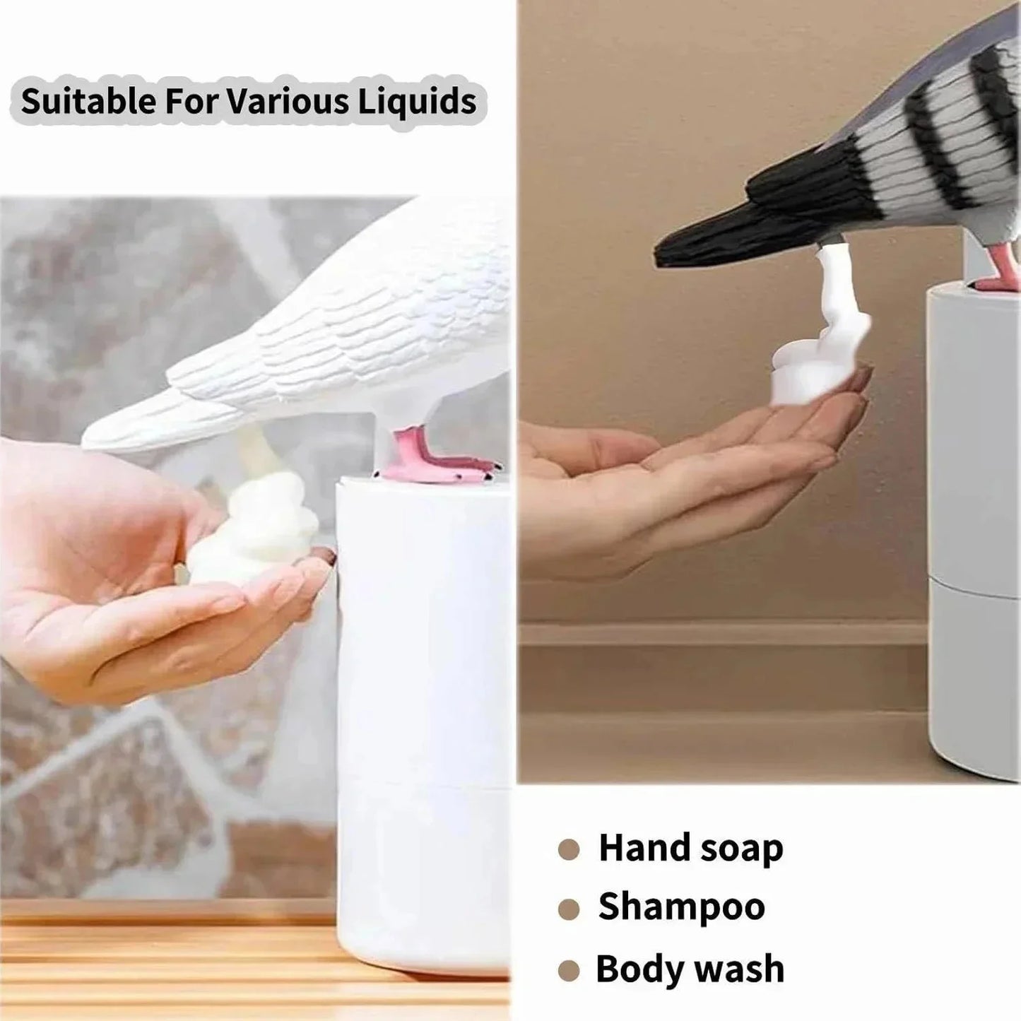 300ml Little Pigeon Hand Washing Machine Household Smart Electric Sensor Automatic Foam Pigeon Soap Dispenser