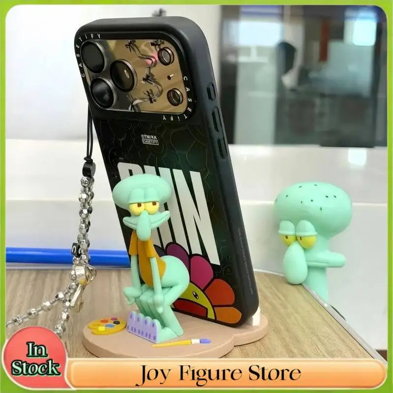 Spot Sponge Bob Squidward Squishy Thicc Butt Desktop Phone Stand Funny Office Desk Holder Cute Cartoon Work Gift For Men Women