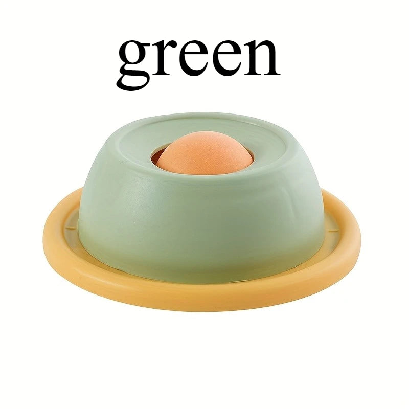 1Pc Interactive Cat Slow Feeder Toy - Non-Tipping, Self-Play Snack Plate with Licking Fun for Dental Health, Without Battery