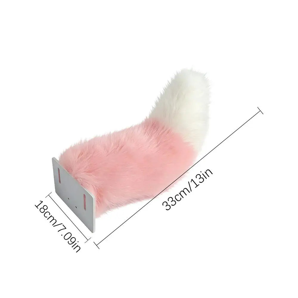 Electric vehicle Wigging tail Motorcycle Animal Tail Adjustable Motorbike Prank Gadget for Women Female Riders