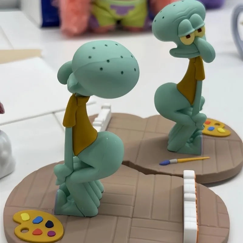 Spot Sponge Bob Squidward Squishy Thicc Butt Desktop Phone Stand Funny Office Desk Holder Cute Cartoon Work Gift For Men Women