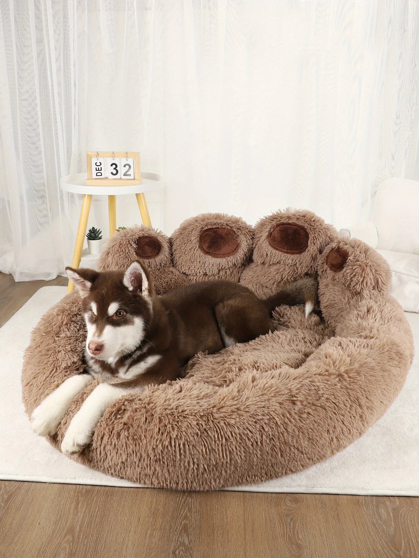 Cozy Large Pet Bed - Soft, Plush, Warm, and Long Kennel for Small, Medium, and Large Dogs,Winter Sleeping Sofa for Animals