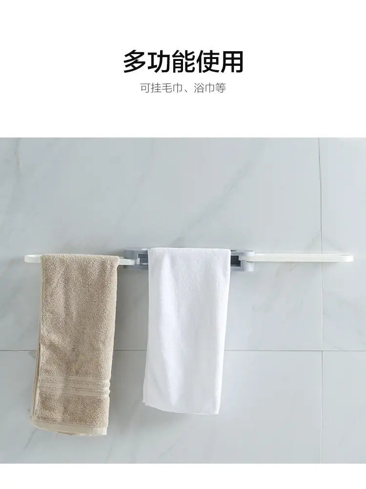 3 in 1 Wall Mounted Shoes Rack Slippers Towel Storage Shelf Easy Install Self Adhesive No Drilling Space Saving Home