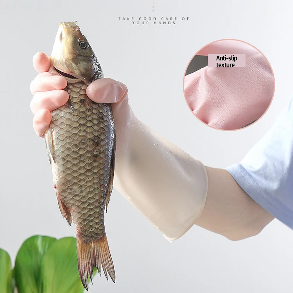 kitchen cleaning gloves must-haves cleaning supplies laundry gloves waterproof rubber latex dishwashing tools