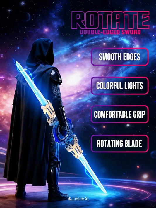 Luminous Fire Spinning Sword Toy! The child instantly transforms into an interstellar hero, shining brightly at night and attracting attention