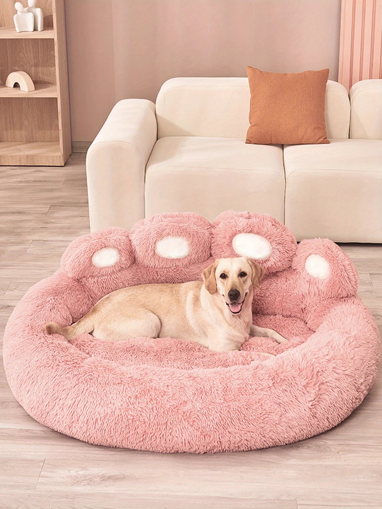 Cozy Large Pet Bed - Soft, Plush, Warm, and Long Kennel for Small, Medium, and Large Dogs,Winter Sleeping Sofa for Animals