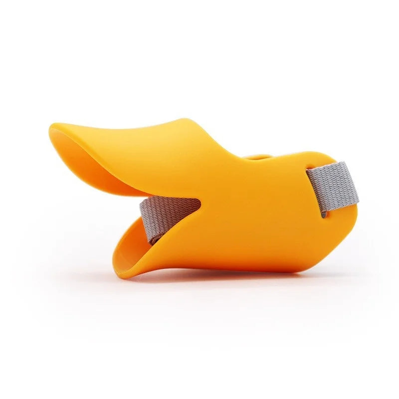 Adjustable Dog Silicone Duck Muzzle Anti Bite Stop Barking Pet Accessory Safe Small to Large Dog Mouthpiece Cover