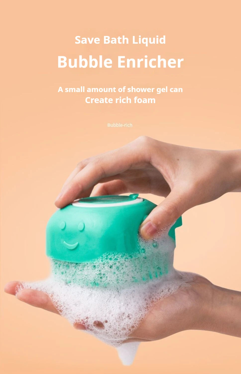 Pet Grooming Bath Massage Brush with Soap and Shampoo Dispenser Soft Silicone Bristle for Long Short Haired Dogs Cats Shower