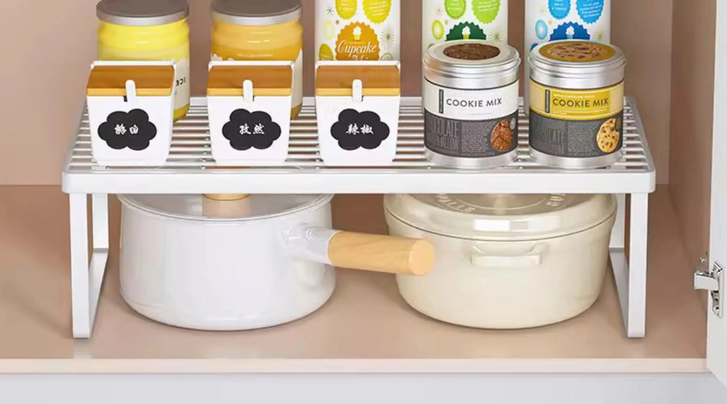 Kitchen Storage Ra Countertop Bowl Plate Pot Utensil Organizer Cabinet Inner Multi-layer elf Seasoning Tabletop Storage